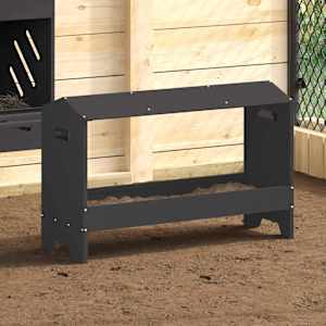 Krmný žlab pro kuře Černá 81 x 32 x 53,5 cm - obrázek 1