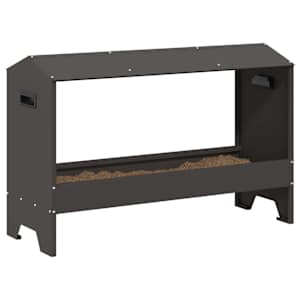 Krmný žlab pro kuře Černá 81 x 32 x 53,5 cm - obrázek 3