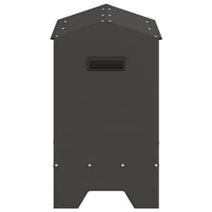 Krmný žlab pro kuře Černá 81 x 32 x 53,5 cm - obrázek 6