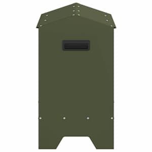 Krmný žlab pro kuře Olivově zelená 81 x 32 x 53,5 cm - obrázek 6