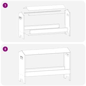 Krmný žlab pro kuře Stříbrná 81 x 32 x 53,5 cm Pozinkovaná ocel - obrázek 8