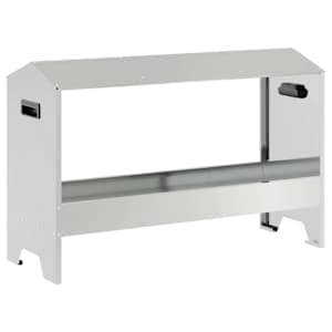 Krmný žlab pro kuře Stříbrná 81 x 32 x 53,5 cm Pozinkovaná ocel - obrázek 2