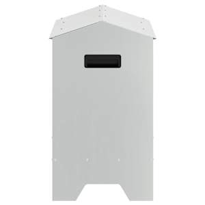 Krmný žlab pro kuře Stříbrná 81 x 32 x 53,5 cm Pozinkovaná ocel - obrázek 6