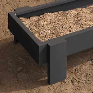 Krmný žlab pro kuře Černá 80 x 28 x 13.5 cm - obrázek 4