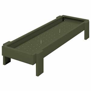 Krmný žlab pro kuře Olivově zelená 80 x 28 x 13.5 cm - obrázek 2