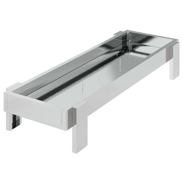 vidaXL Kana Toidutrog H&otilde;bedane 80 x 28 x 13.5 cm Tsinkteras