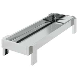 Krmný žlab pro kuře Stříbrná 80 x 28 x 13.5 cm Pozinkovaná ocel - obrázek 2