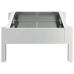 Krmný žlab pro kuře Stříbrná 80 x 28 x 13.5 cm Pozinkovaná ocel - obrázek 6