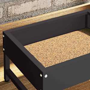 Zásobník pro ptáky Černá 80 x 28 x 13.5 cm - obrázek 4