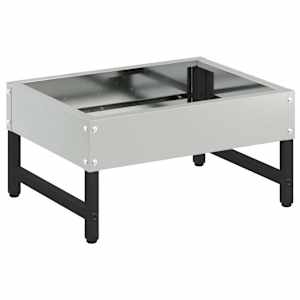 Zásobník pro ptáky Stříbrná 80 x 28 x 13.5 cm Pozinkovaná ocel - obrázek 2