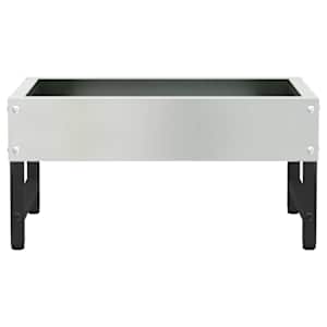 Zásobník pro ptáky Stříbrná 80 x 28 x 13.5 cm Pozinkovaná ocel - obrázek 5