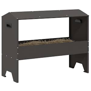 Žlab pro hospodářská zvířata Černá 79 x 35 x 62 cm - obrázek 3