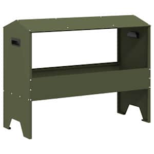Žlab pro hospodářská zvířata Olivově zelená 79 x 35 x 62 cm - obrázek 2