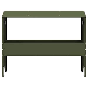 Žlab pro hospodářská zvířata Olivově zelená 79 x 35 x 62 cm - obrázek 5