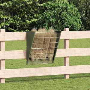 Viseči hranilnik za seno Oljčno zelena 61 x 33 x 66 cm