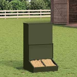 Hranilnik za prašiče Oljčno zelena 55 x 51 x 91,5 cm
