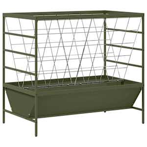 vidaXL Loomade toitja Oliiviroheline 100 x 60 x 90 cm 15 kg