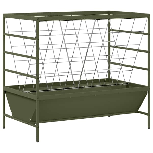 vidaXL Loomade toitja Oliiviroheline 100 x 60 x 90 cm 15 kg