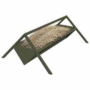 Žlab pro hospodářská zvířata Olivově zelená 111 x 76 x 38 cm - obrázek 3