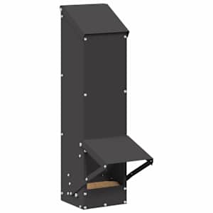 Krmítko pro slepice Černá 13 x 12 x 51 cm - obrázek 3