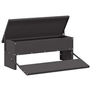Zásobník pro slepice s pedálem Černá 48,5 x 39,5 x 19 cm - obrázek 2