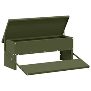vidaXL Kana rattas&ouml;&ouml;tja Oliiviroheline 48,5 x 39,5 x 19 cm 5 kg