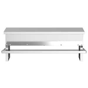 Zásobník pro slepice s pedálem Stříbrná 48,5 x 39,5 x 19 cm - obrázek 6