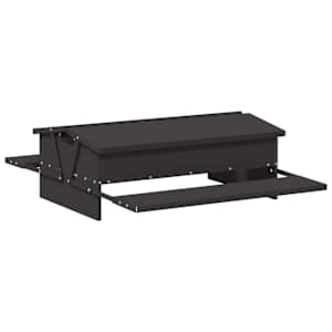 Zásobník pro slepice s pedálem Černá 75 x 53 x 20,5 cm - obrázek 5