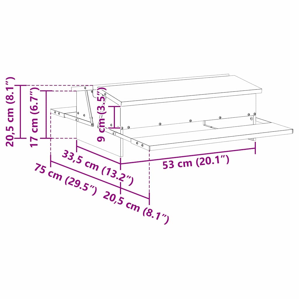 Kippen Treadle Voeder Zwart 75 x 53 x 20,5 cm Koudgewalst Staal image 12