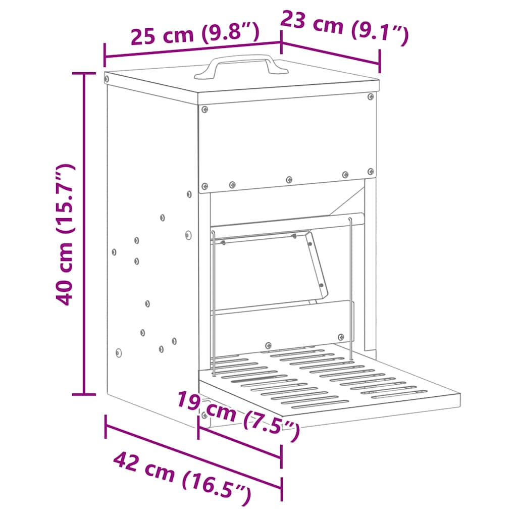Kana rattasöötja Küpset roheline 25 x 42 x 40 cm - Image 10