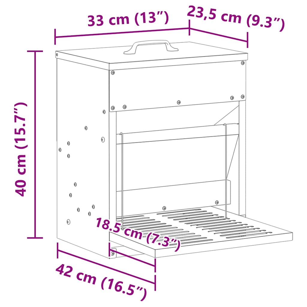 Kana rattasöötja Küpset roheline 25 x 42 x 40 cm - Image 10