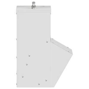 Krmítko pro slepice Stříbrná 20 x 25 x 35 cm Pozinkovaná ocel - obrázek 5