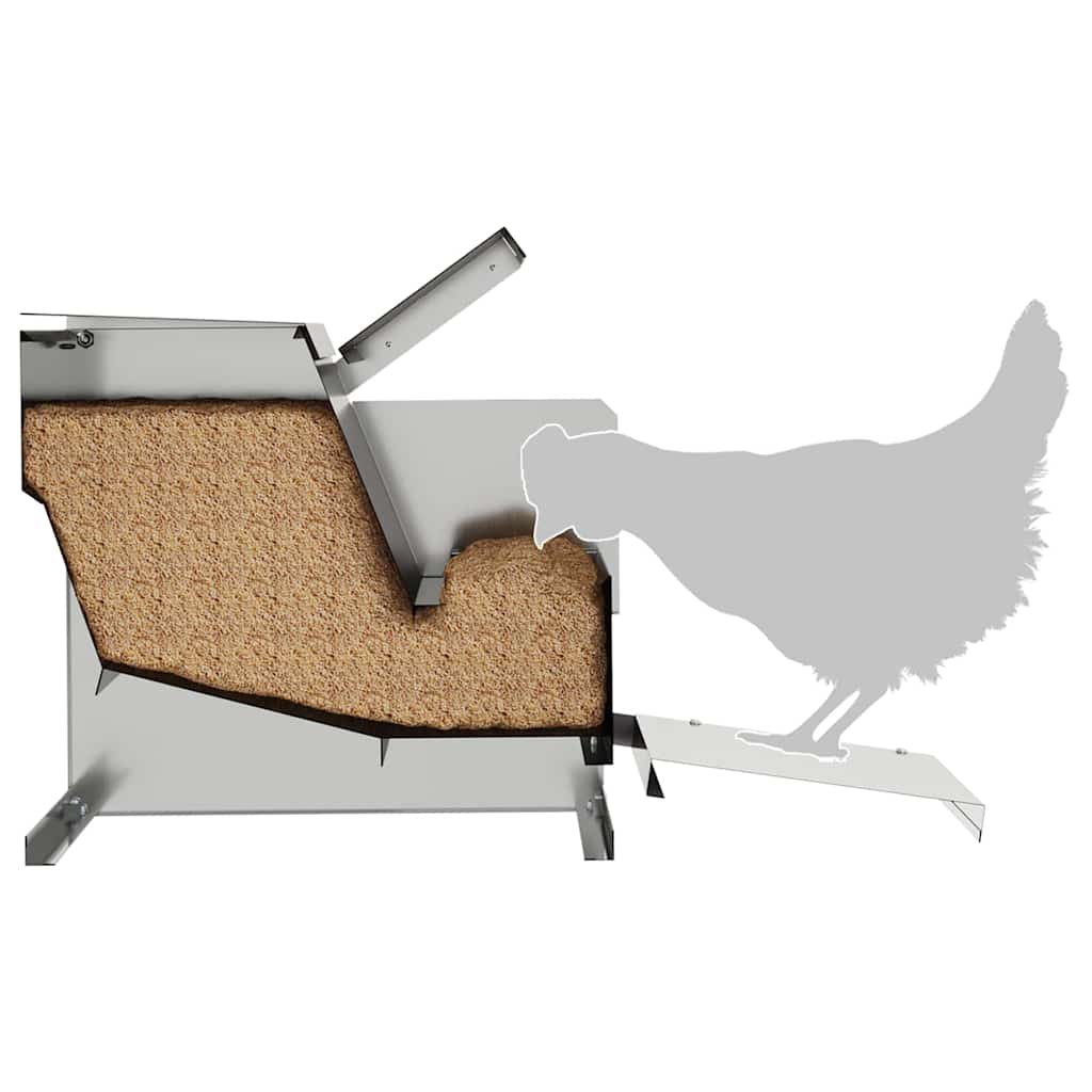 Kippen Treadle Voeder Zilver 50 x 40 x 29 cm image 13