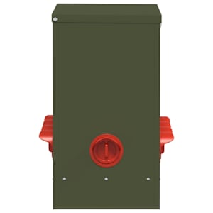 Krmítko pro slepice 2 pcs Olivově zelená 60,5 x 29 x 51 cm - obrázek 6