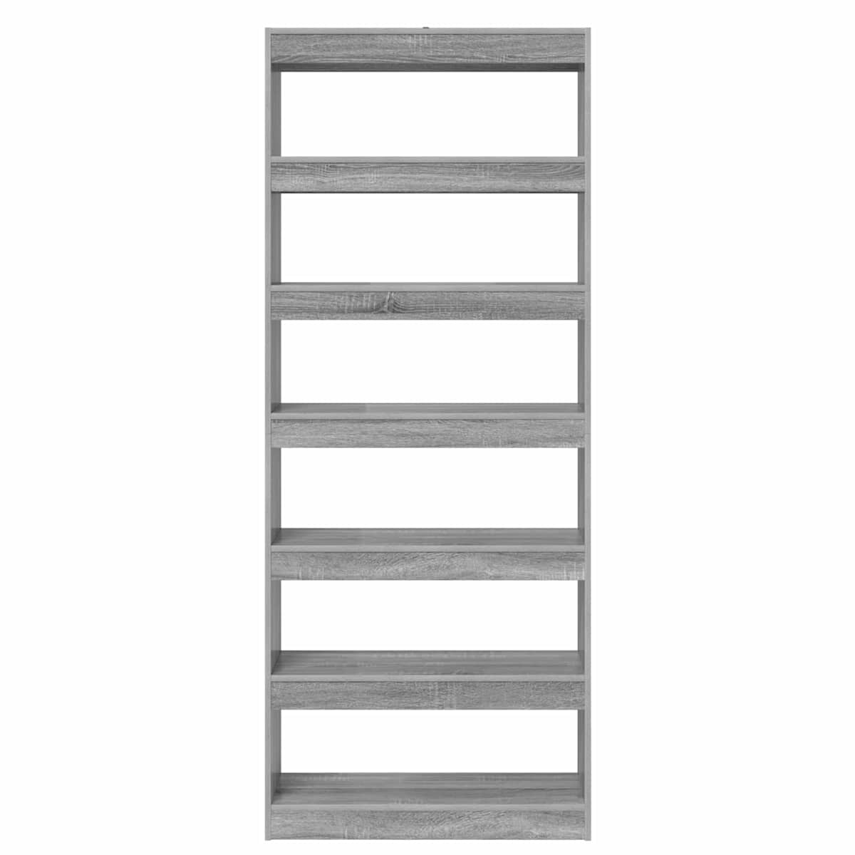 Bogskab 6 niveauer 80 x 30 x 198 cm Konstrueret træ - Billede 5