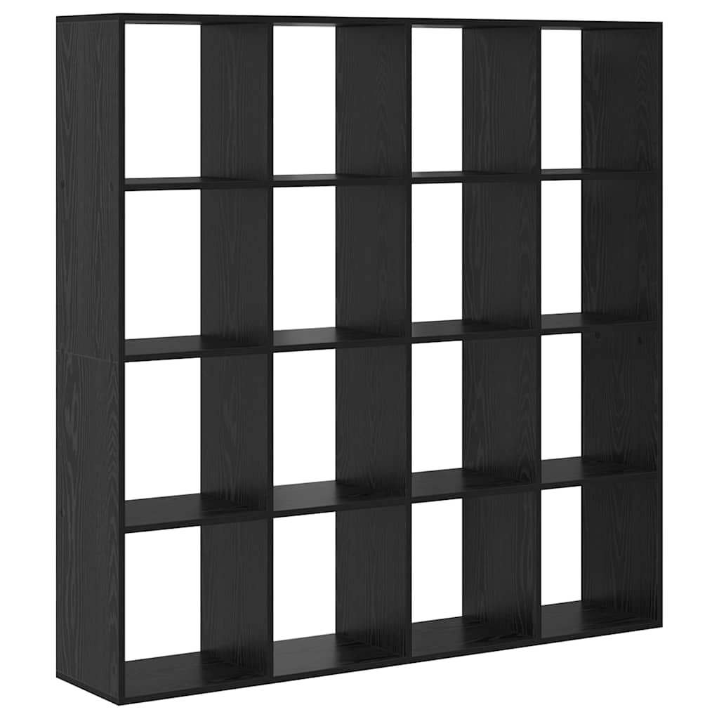  vidaXL Könyvespolc Musta tammi 137.5 x 29 x 137.5 cm Faanyag akciós termékkép 1