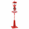 vidaXL J&otilde;ulut&auml;nava lamp lanterniga Punane 40,5x40,5x180cm Plastmass
