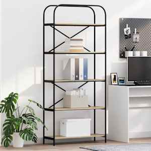 Knjižna polica Sonoma hrast 80 x 30 x 183 cm Konstruiran les