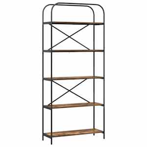 vidaXL Raamatukapp 5 tasandit 80 x 30 x 183 cm Tehispuit