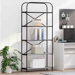 Knjižna polica Siva Sonoma 80 x 30 x 183 cm Konstruiran les