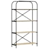 vidaXL Raamatukapp 4 tasandit 80 x 30 x 146 cm Tehispuit Sonoma tamm