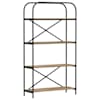 vidaXL Raamatukapp 4 tasandit 80 x 30 x 146 cm Tehispuit K&auml;sit&ouml;&ouml;puu