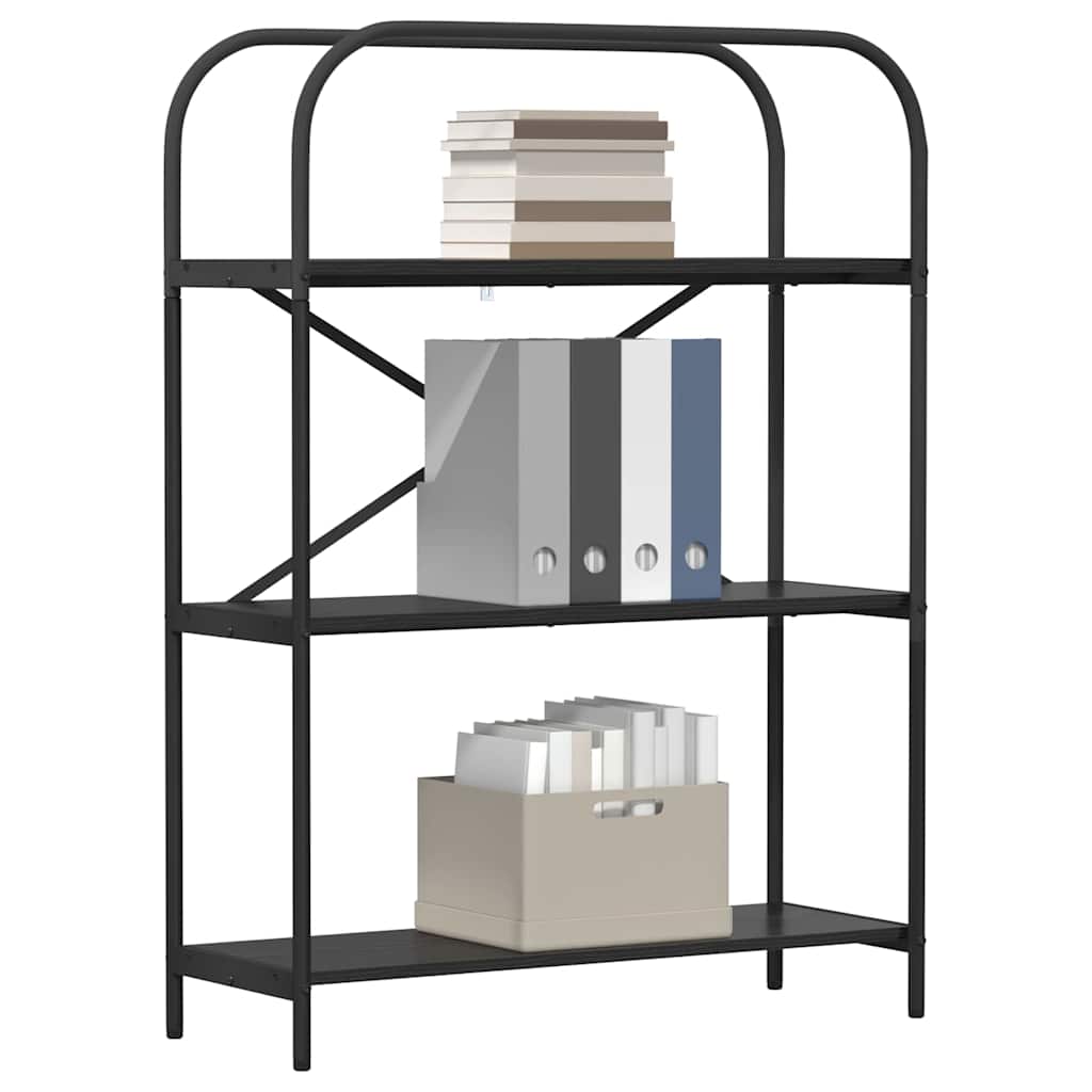 vidaXL Boekenkast Zwart eiken 80 x 30 x 109 cm Bewerkt hout