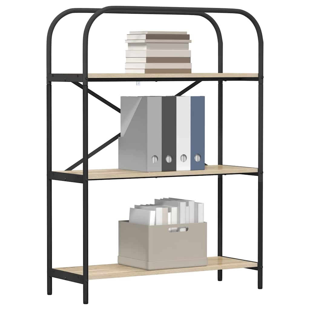 vidaXL Boekenkast Sonoma eiken 80 x 30 x 109 cm Bewerkt hout