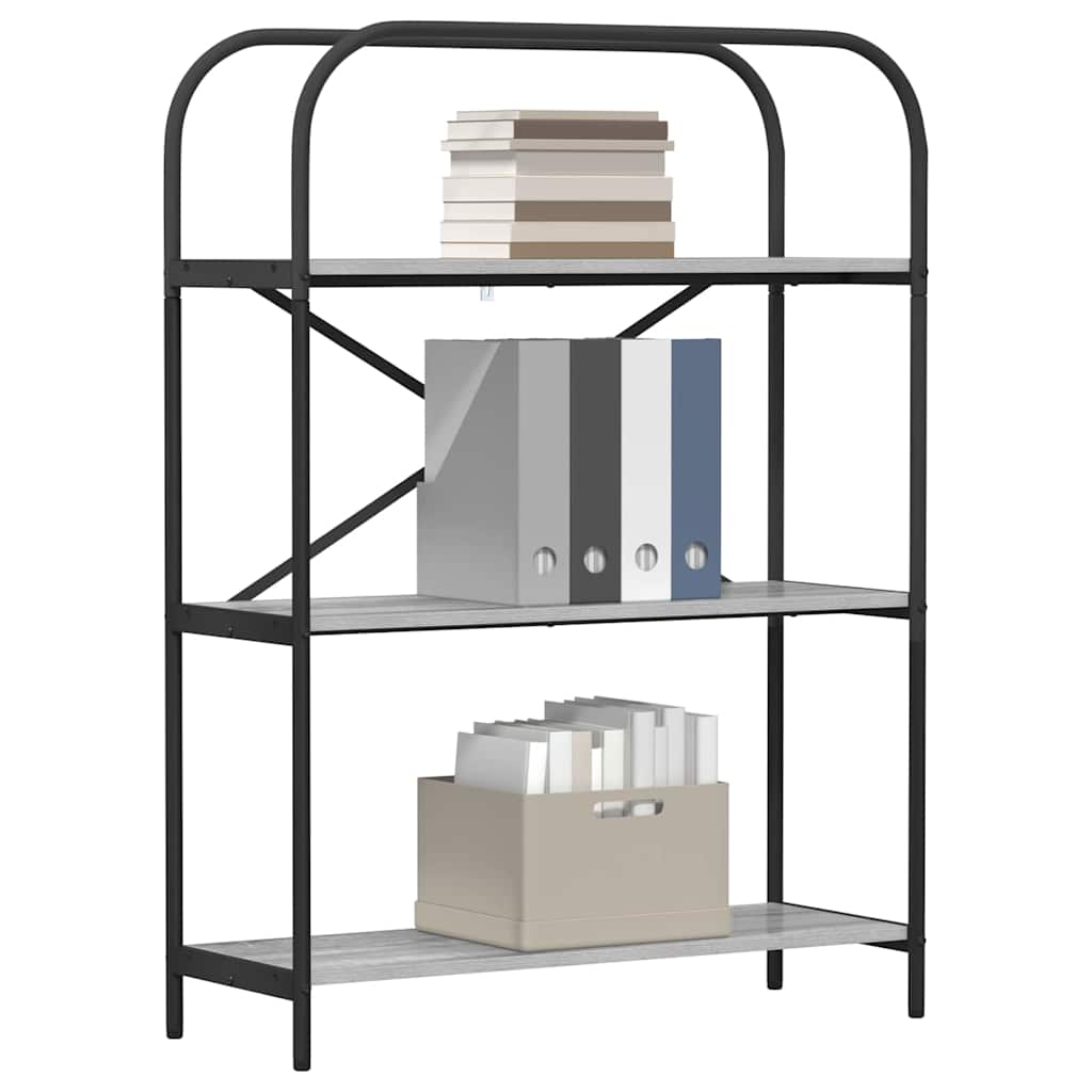 vidaXL Boekenkast Grijs sonoma 80 x 30 x 109 cm Bewerkt hout
