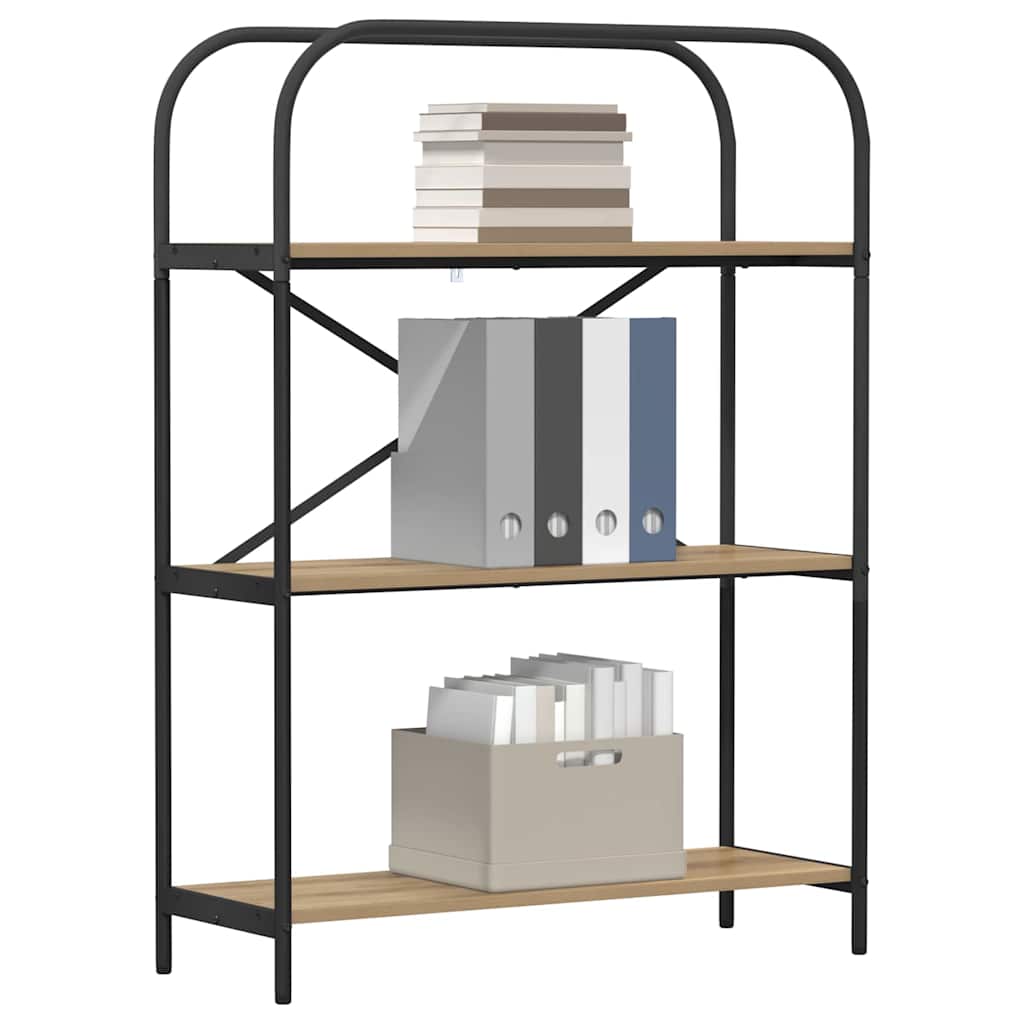 vidaXL Boekenkast artisanaal eikenkleurig 80 x 30 x 109 cm