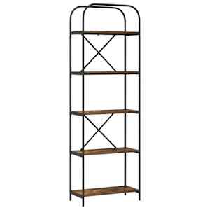 vidaXL Raamatukapp 5 tasandit 60 x 30 x 183 cm Tehispuit