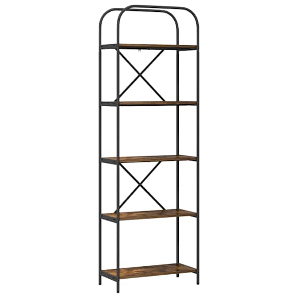 vidaXL Raamatukapp 5 tasandit 60 x 30 x 183 cm Tehispuit