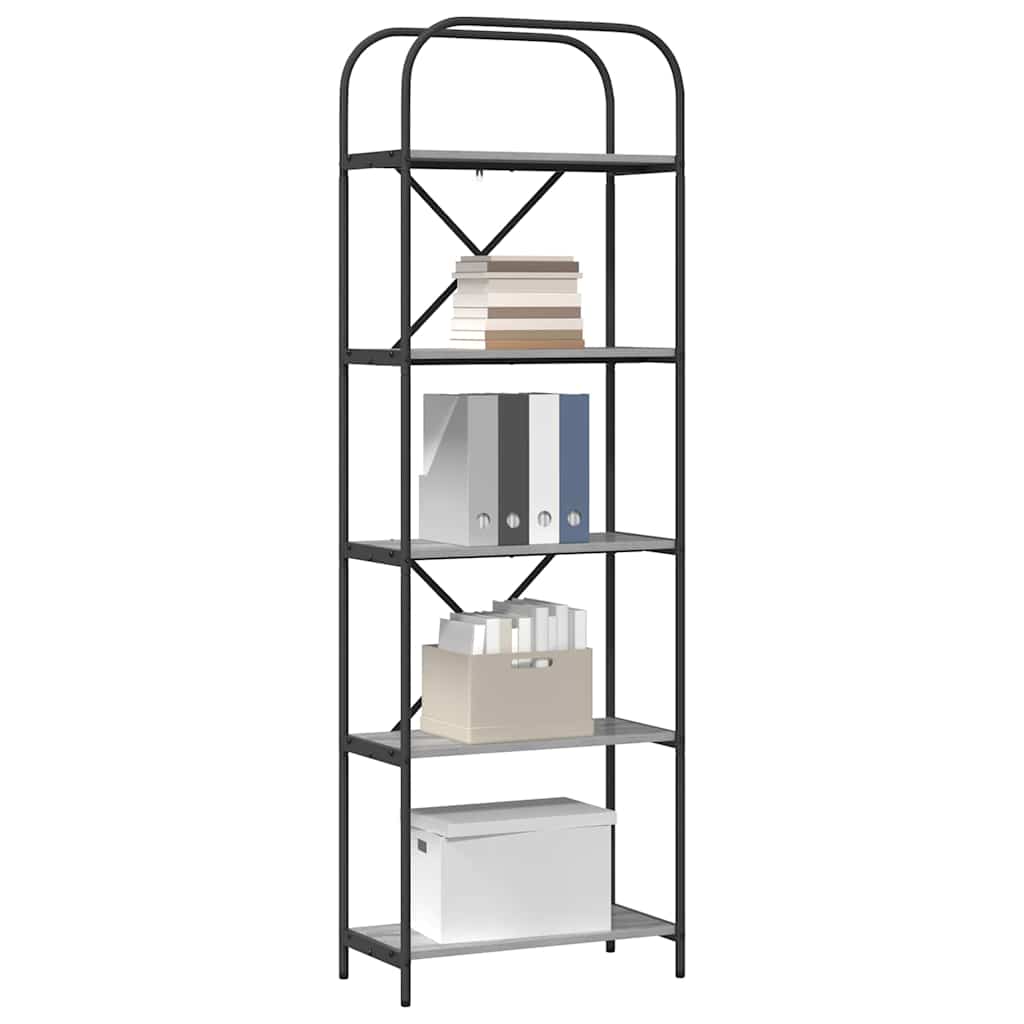 vidaXL Boekenkast Grijs sonoma 60 x 30 x 183 cm Bewerkt hout