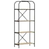 vidaXL Raamatukapp 4 tasandit 60 x 30 x 146 cm Tehispuit Sonoma tamm